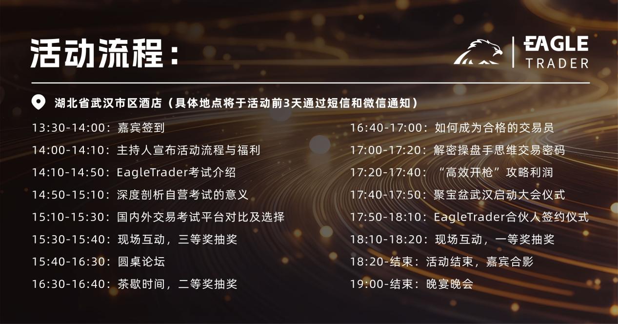 EagleTrader武汉签约大会即将震撼启幕!11月30日,共赴交易者盛宴!